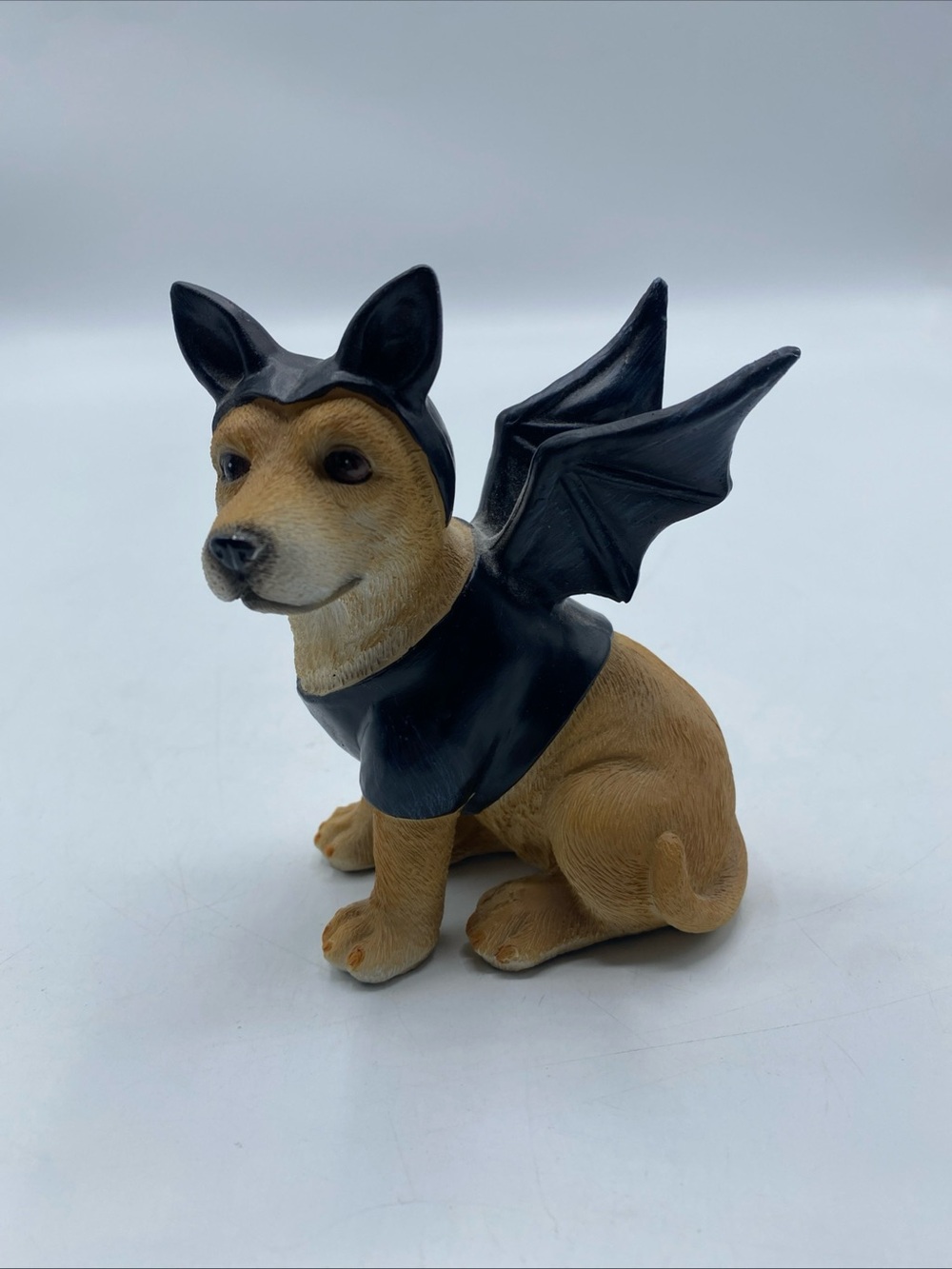 Lab Dog Figurine Halloween Themed Resin Puppy Dogs Bat Wings & Ears Costume Ganz - Picture 7 of 7